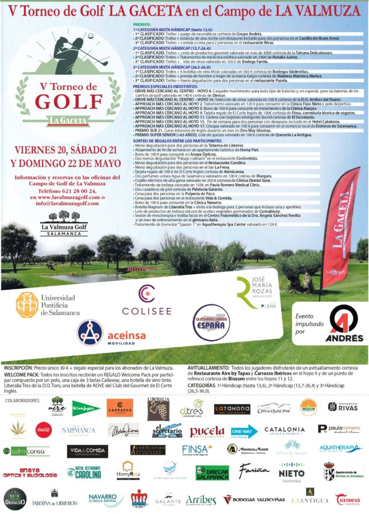 V Torneo de golf La Gaceta