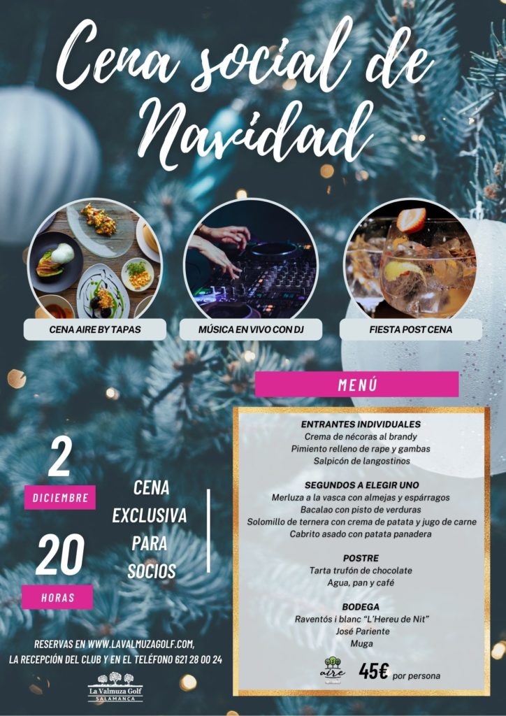 Cena social de Navidad